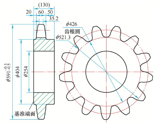 【兆恒機械】滲碳齒部有嚴重的貫穿型裂紋，何原因？